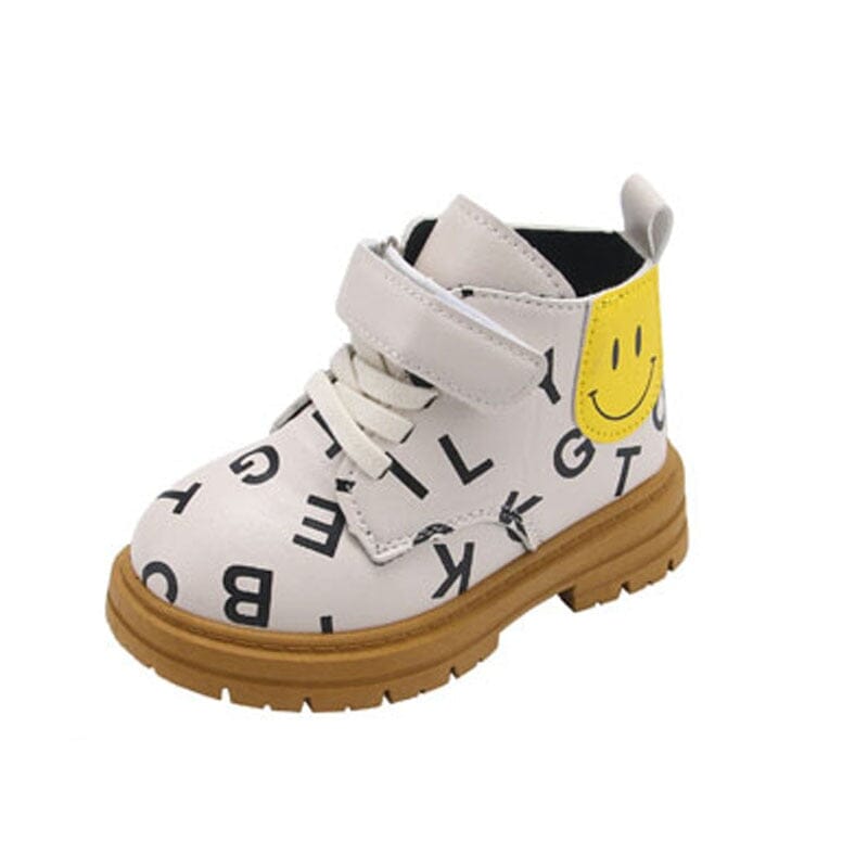 Bota Infantil Velcro Letrinhas Smiley Loja Click Certo 