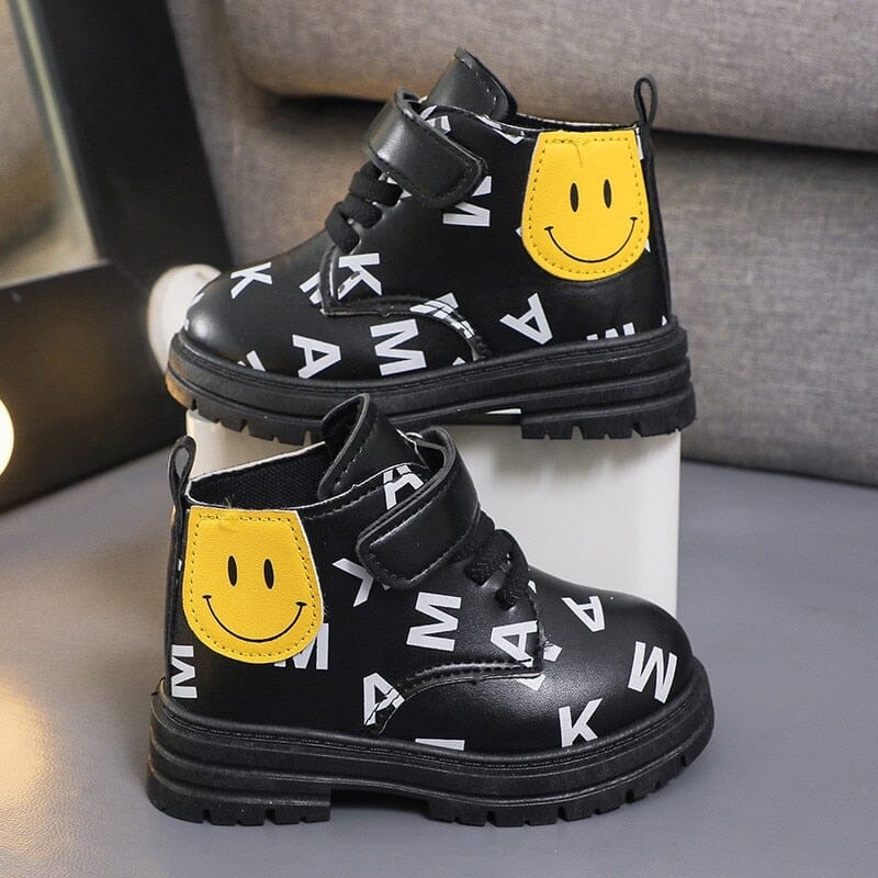 Bota Infantil Velcro Letrinhas Smiley Loja Click Certo 