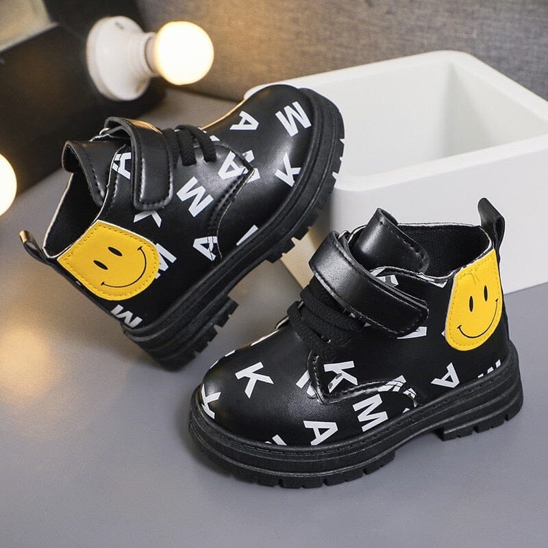 Bota Infantil Velcro Letrinhas Smiley Loja Click Certo 