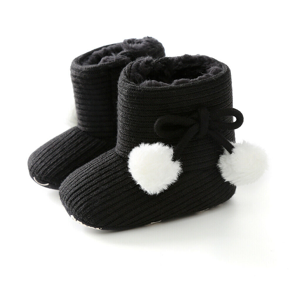 Bota Pom Pom Bota Loja Click Certo Preto 0-6 Meses 