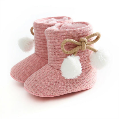 Bota Pom Pom Bota Loja Click Certo Rosa 0-6 Meses 