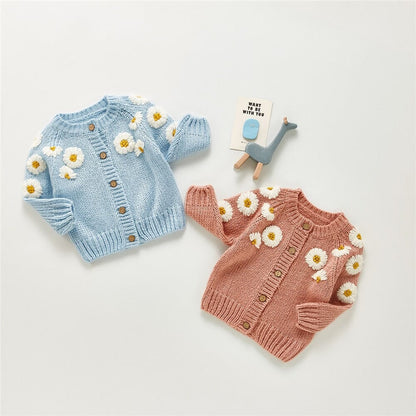 Cardigan Infantil Margaridas Loja Click Certo 