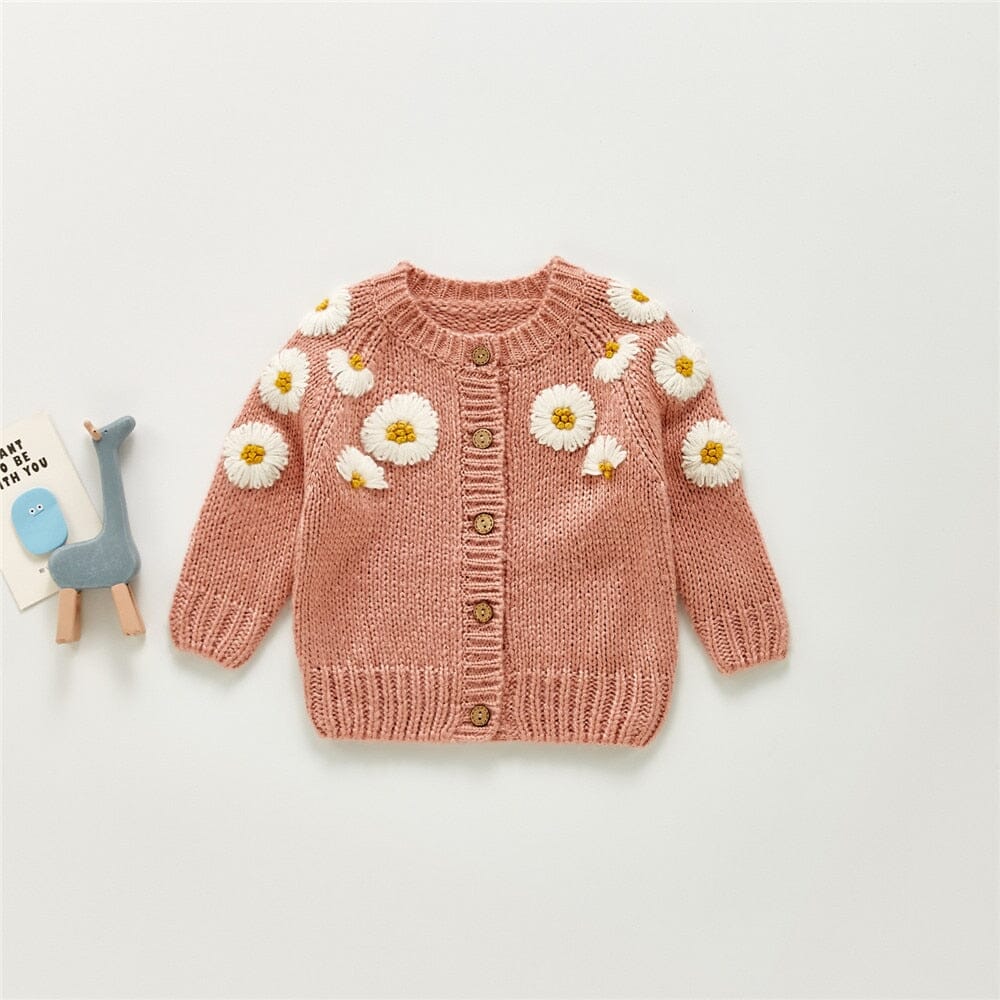 Cardigan Infantil Margaridas Loja Click Certo 