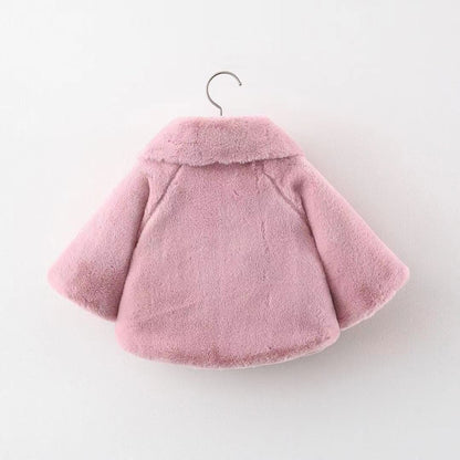 Casaco Infantil Feminino Pelúcia Pompom Loja Click Certo 