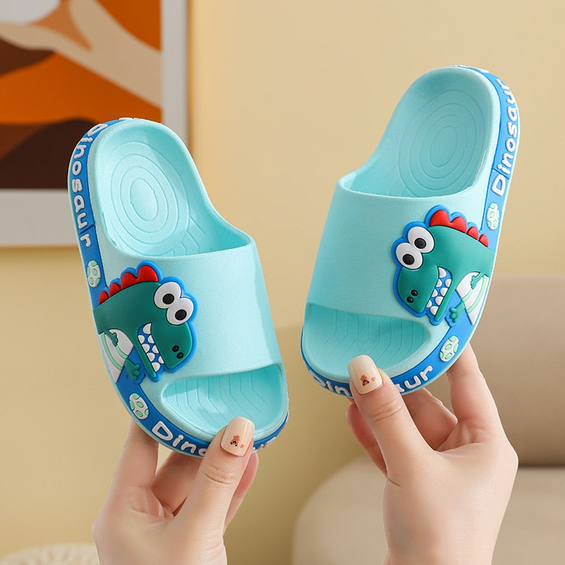 Chinelo Nuvem Infantil Dino crocks Loja Click Certo Azul 3 Anos e Meio á 4 Anos Palmilha 16.5cm 