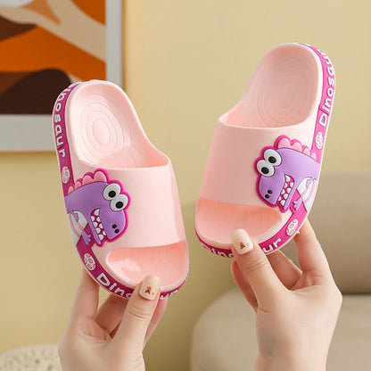 Chinelo Nuvem Infantil Dino crocks Loja Click Certo Rosa 3 Anos e Meio á 4 Anos Palmilha 16.5cm 