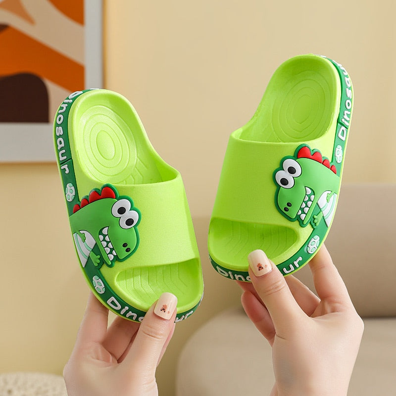 Chinelo Nuvem Infantil Dino crocks Loja Click Certo Verde 3 Anos e Meio á 4 Anos Palmilha 16.5cm 