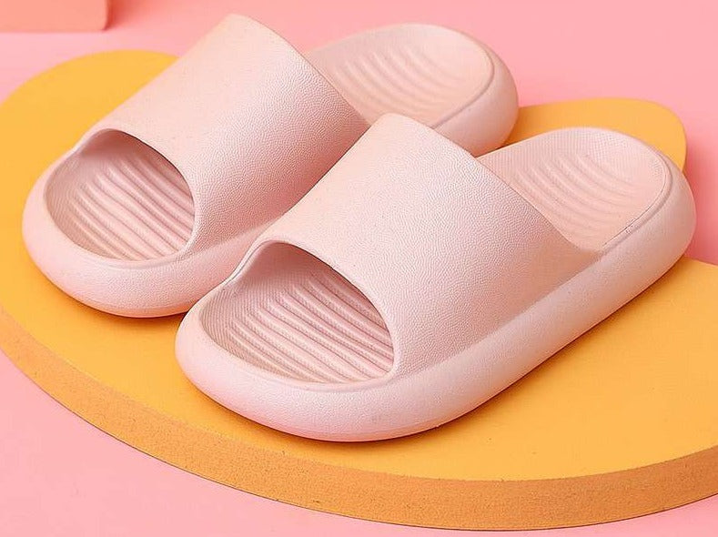 Chinelo Nuvem Infantil Slide Loja Click Certo Rosa 3 Anos á 3 Anos e Meio Palmilha 16cm 