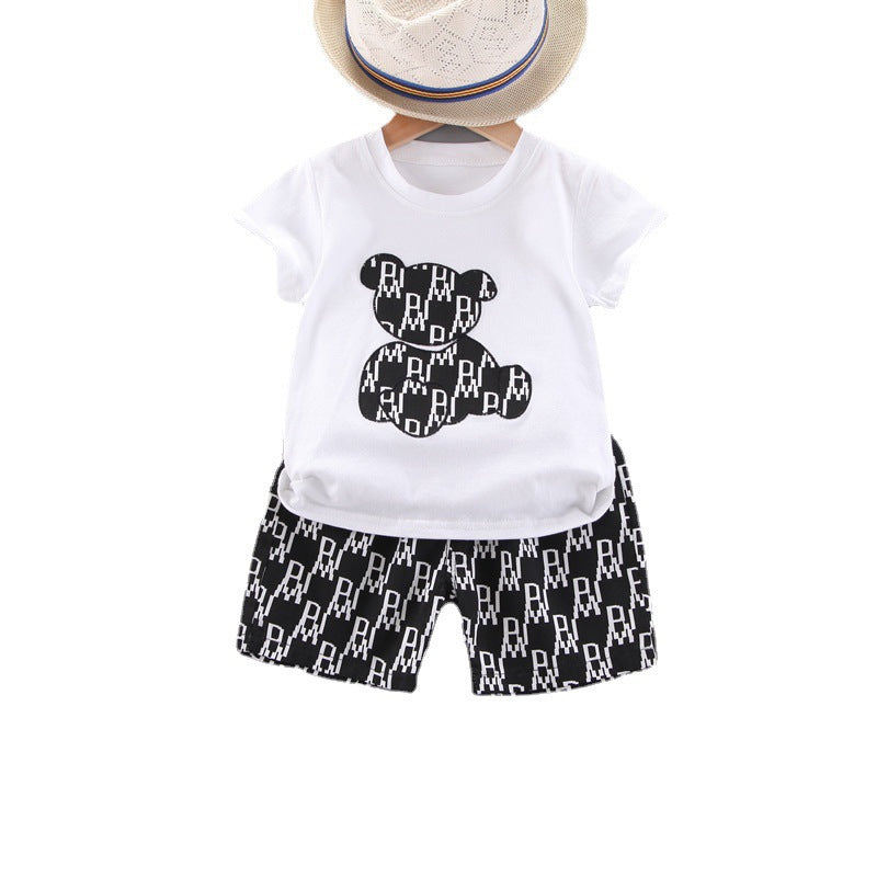 Conjunto 3 peças G&D conjunto Loja Click Certo Branco 6-12 Meses 