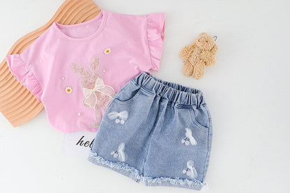 Conjunto Infantil Feminino Coelhinho conjunto Loja Click Certo 