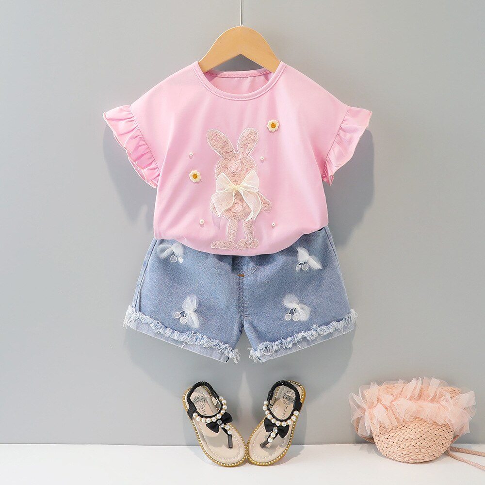 Conjunto Infantil Feminino Coelhinho conjunto Loja Click Certo 