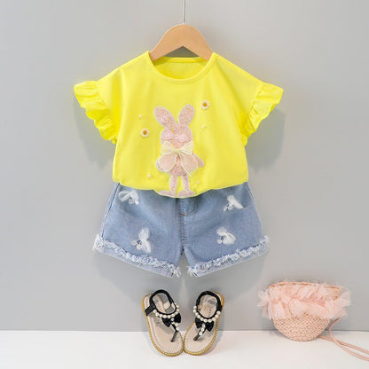 Conjunto Infantil Feminino Coelhinho conjunto Loja Click Certo 