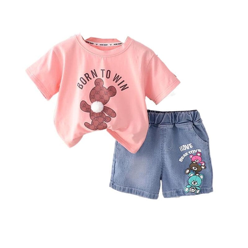 Conjunto Infantil Feminino Coelhinho Pompom Loja Click Certo 