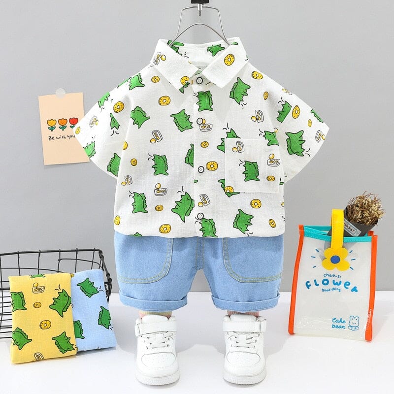 Conjunto Infantil Feminino Dinos Loja Click Certo 