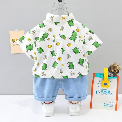 Conjunto Infantil Feminino Dinos Loja Click Certo 