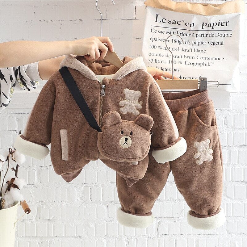 Conjunto Infantil Inverno Ursinho 3 Peças Loja Click Certo 