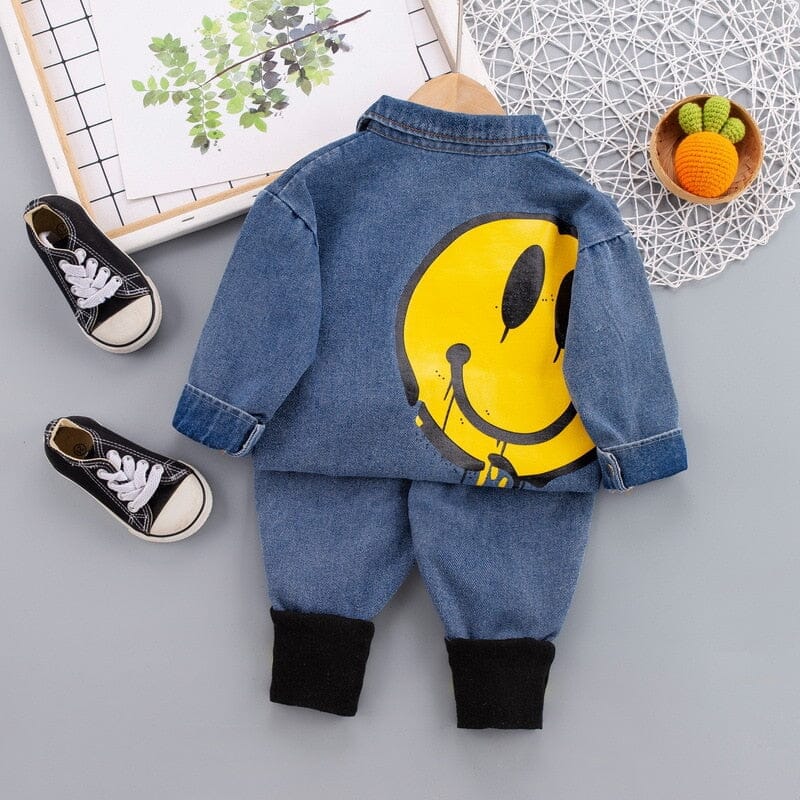 Conjunto Infantil Jeans Smiley Loja Click Certo 