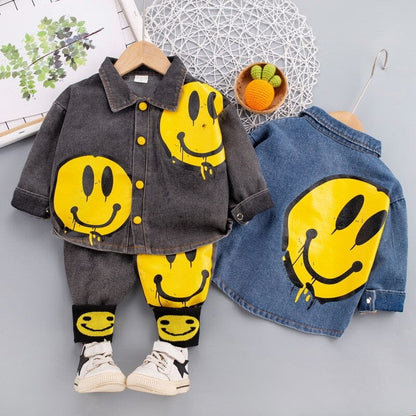 Conjunto Infantil Jeans Smiley Loja Click Certo 