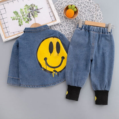 Conjunto Infantil Jeans Smiley Loja Click Certo 