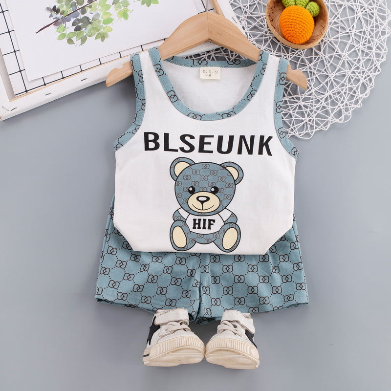 Conjunto Infantil Masculino G&D Regata Loja Click Certo Azul 6-9 Meses 