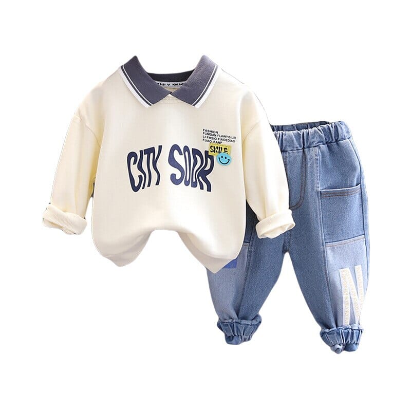 Conjunto Infantil Masculino Golinha e Jeans Loja Click Certo 