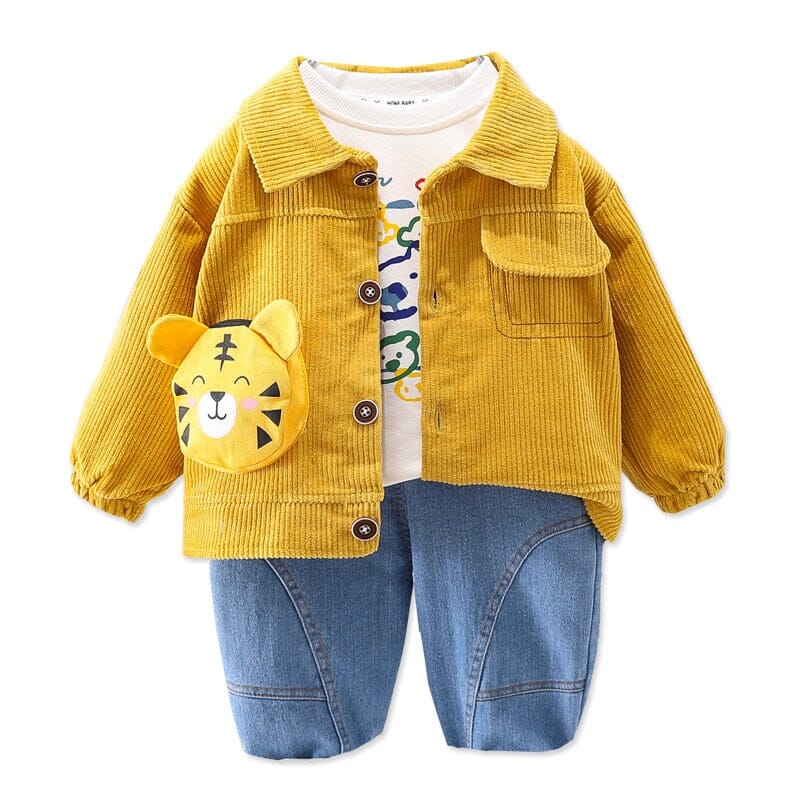 Conjunto Infantil Masculino Leãozinho 3 Peças Loja Click Certo 