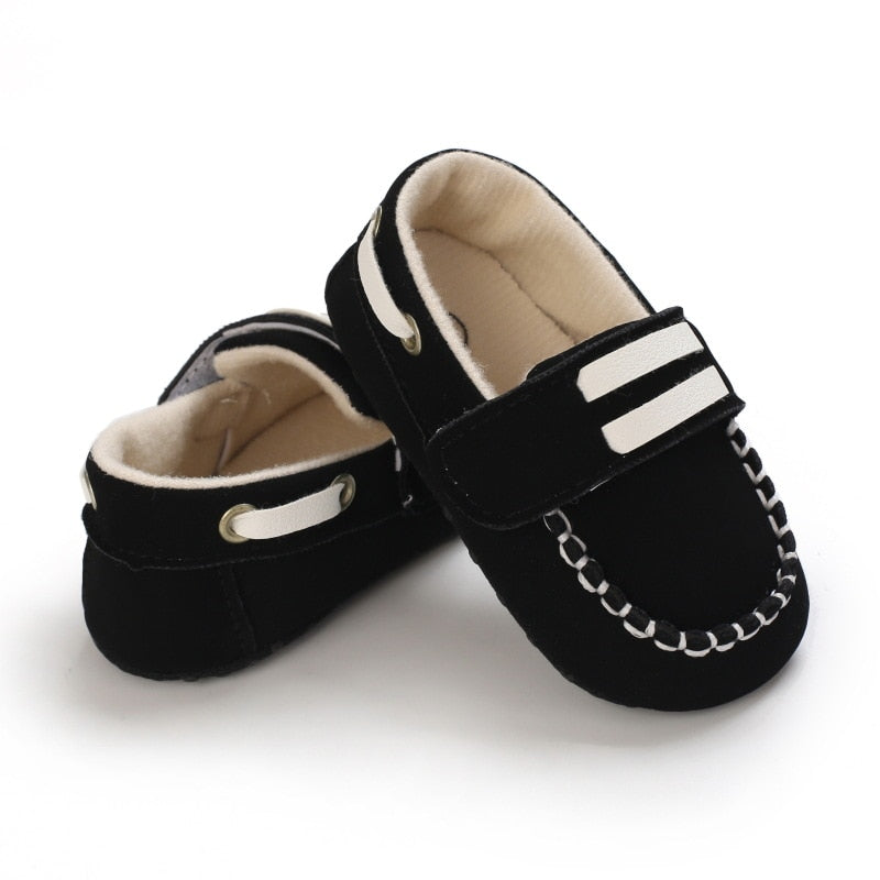 Mocassim Velcro mocassim Loja Click Certo Preto 0-6 Meses 11cm 