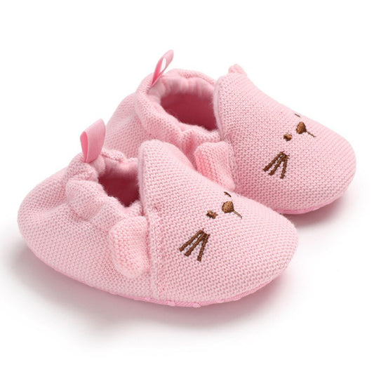 Pantufa Bichos Pantufa Loja Click Certo Rosa 0-6 Meses 11cm 