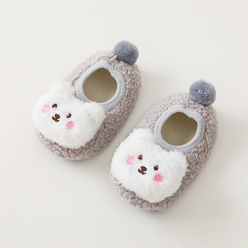 Pantufa Ursinho Crocks Loja Click Certo Cinza 0-6 Meses 