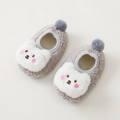 Pantufa Ursinho Crocks Loja Click Certo Cinza 0-6 Meses 