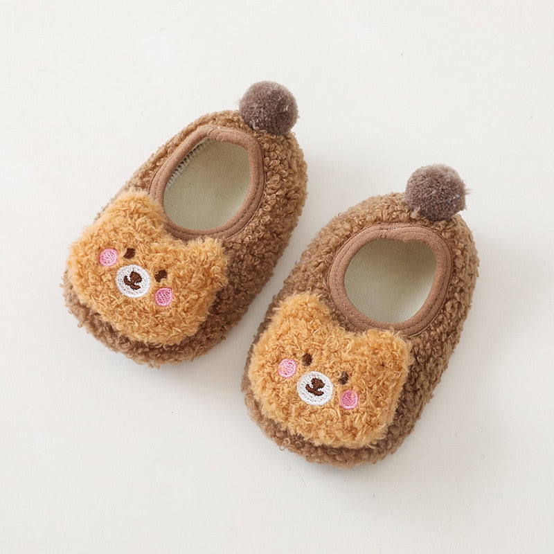 Pantufa Ursinho Crocks Loja Click Certo Marrom 0-6 Meses 