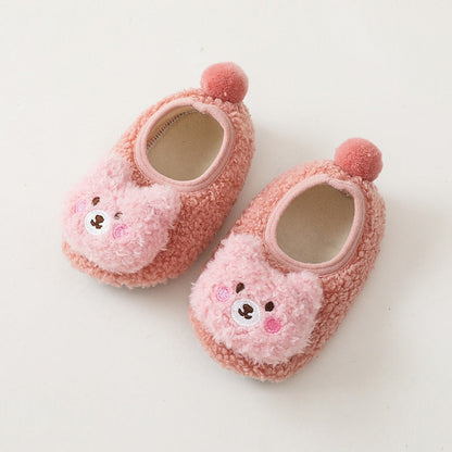 Pantufa Ursinho Crocks Loja Click Certo Rosa 0-6 Meses 