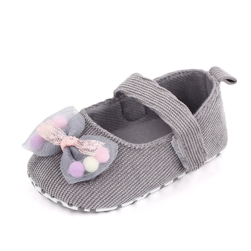 Sapatilha Delicada sapatos Loja Click Certo Cinza 0-6 meses 11cm 