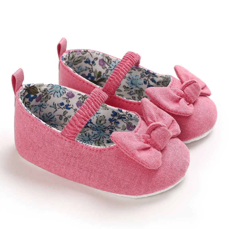 Sapatilha Princesa sapatos Loja Click Certo Rosa 0-6 meses 11cm 