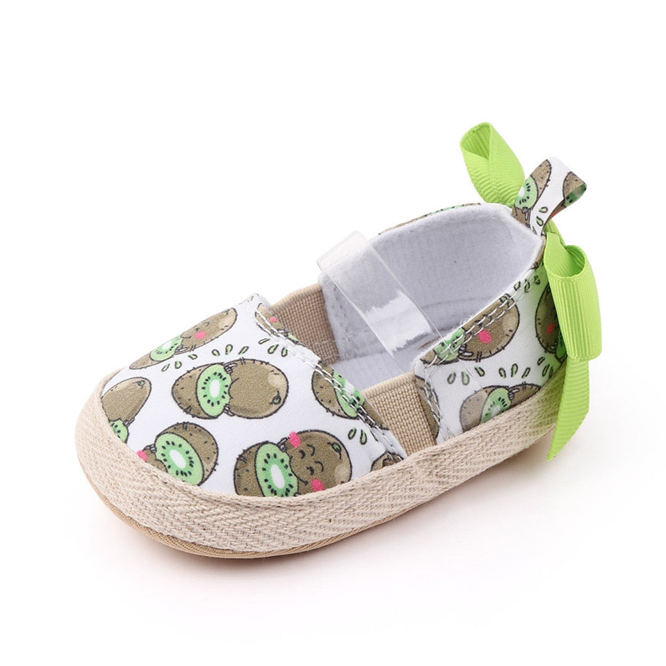 Sapatinho Frutas sapatos Loja Click Certo Verde 0-6 Meses 11cm 