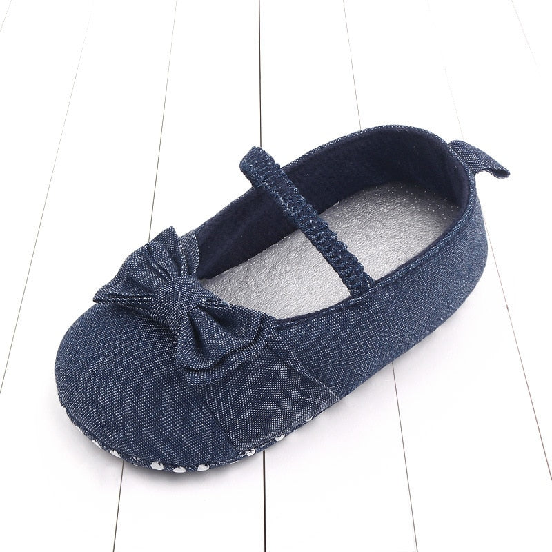 Sapatinho Jeans sapato Loja Click Certo Jeans 0-6 Meses 11cm 