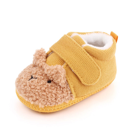 Sapatinho Urso Fofo sapatinho Loja Click Certo Amarelo 0-6 meses 11cm 