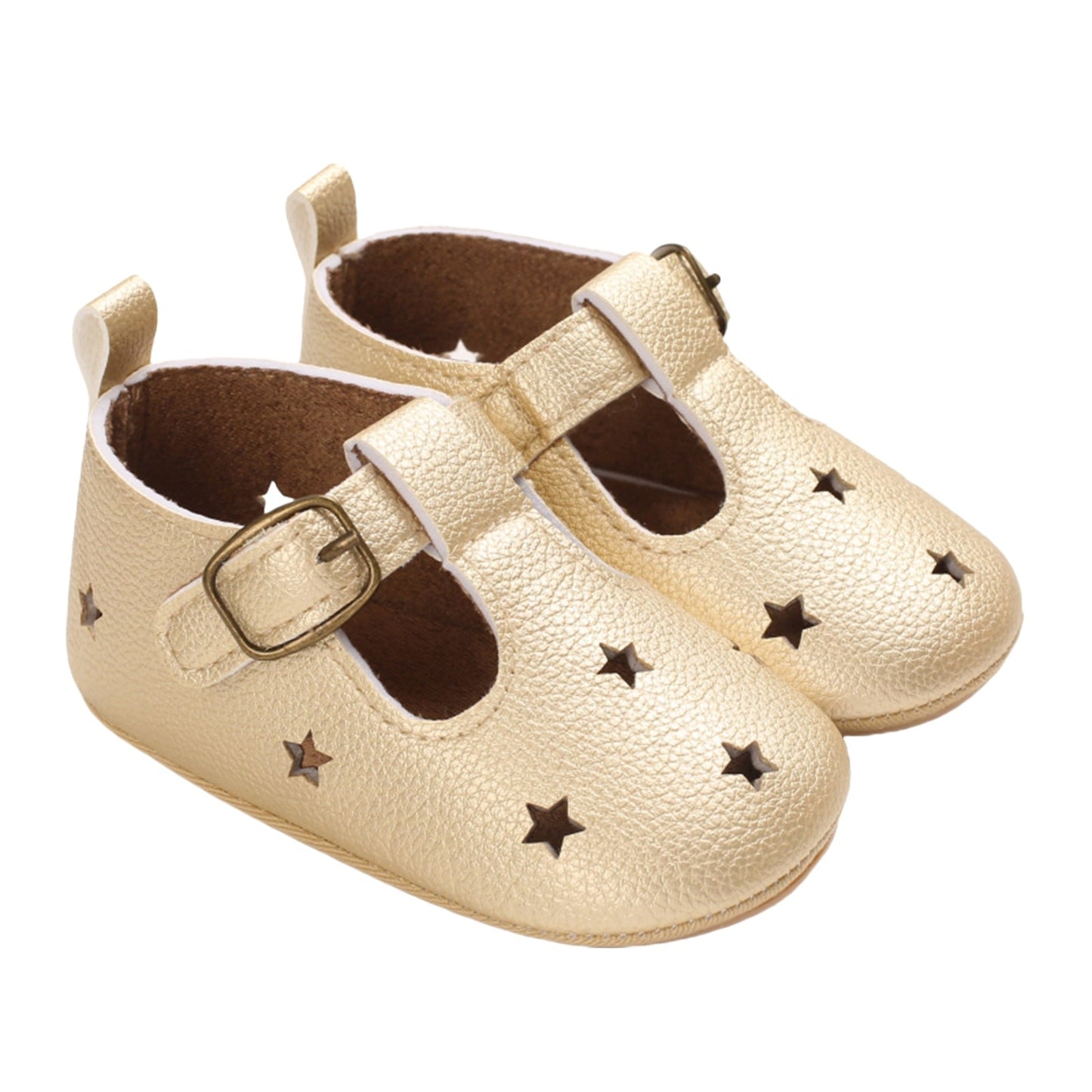 Sapato Estrela Sapato Loja Click Certo Dourado 0-6 meses 11cm 