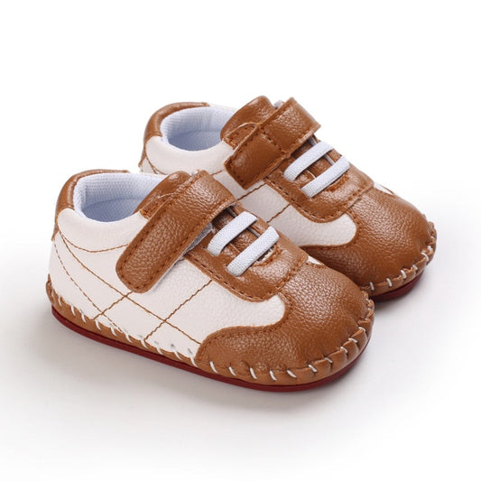 Tênis Velcro Clássico Tênis Loja Click Certo Marrom 0-6 Meses 11cm 