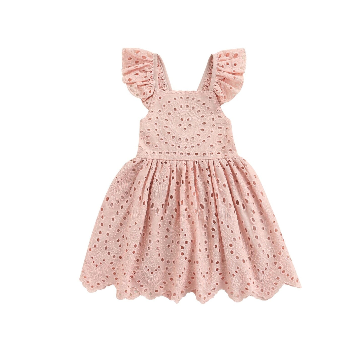 Vestido Infantil Lese vestido Loja Click Certo Rosa 2-3 Anos 54cm 